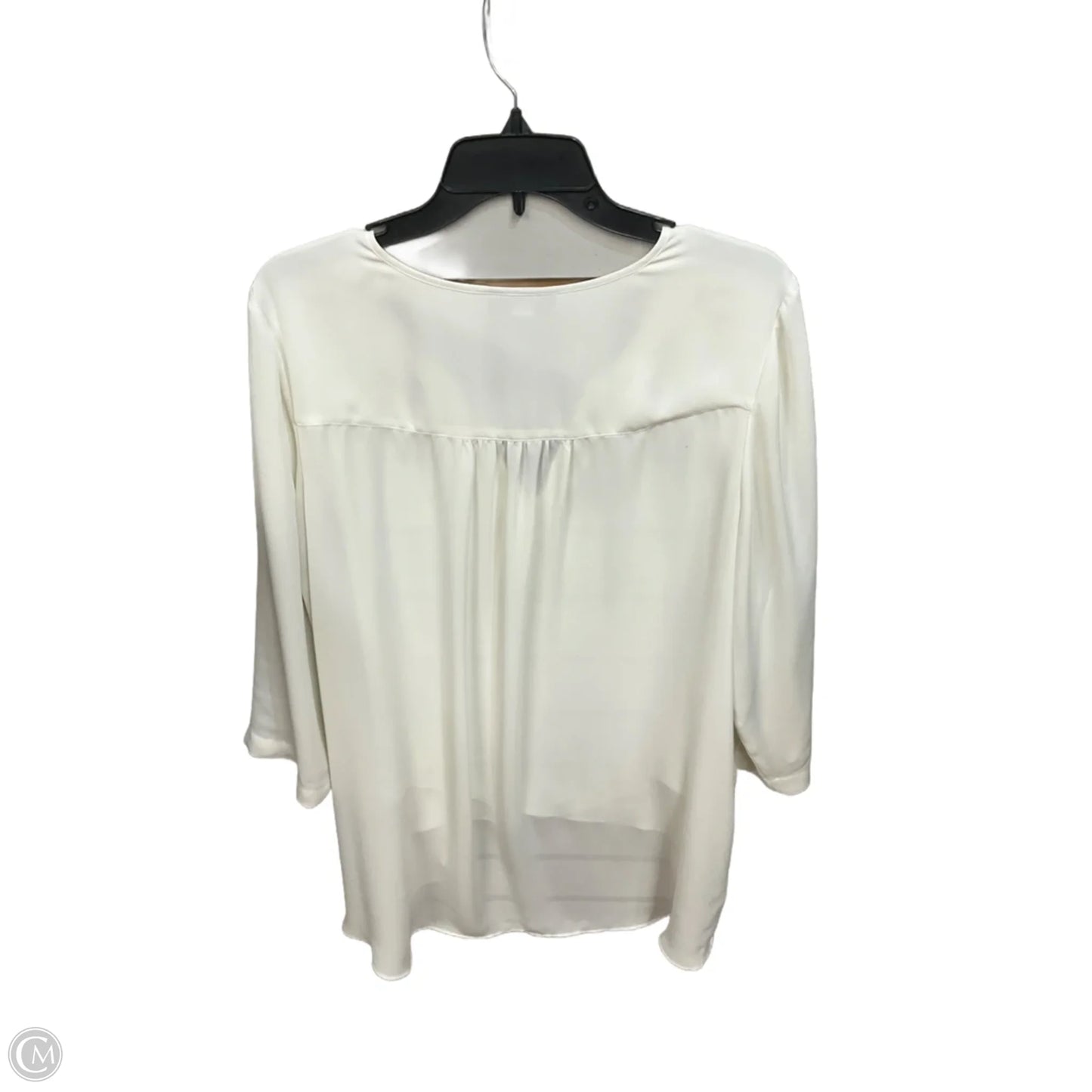 Tunic 3/4 Sleeve By Alfani In Cream, Size: Xl