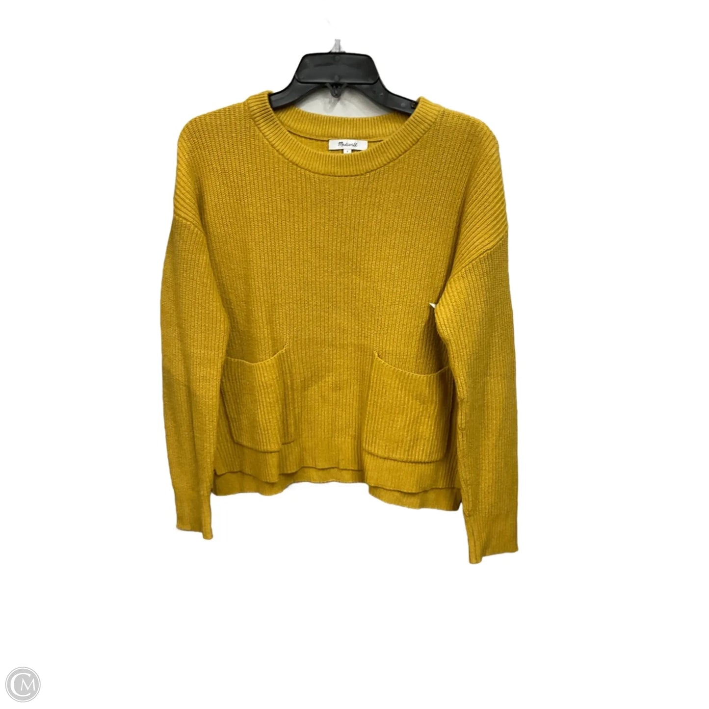 Top Long Sleeve By Madewell In Yellow, Size: S