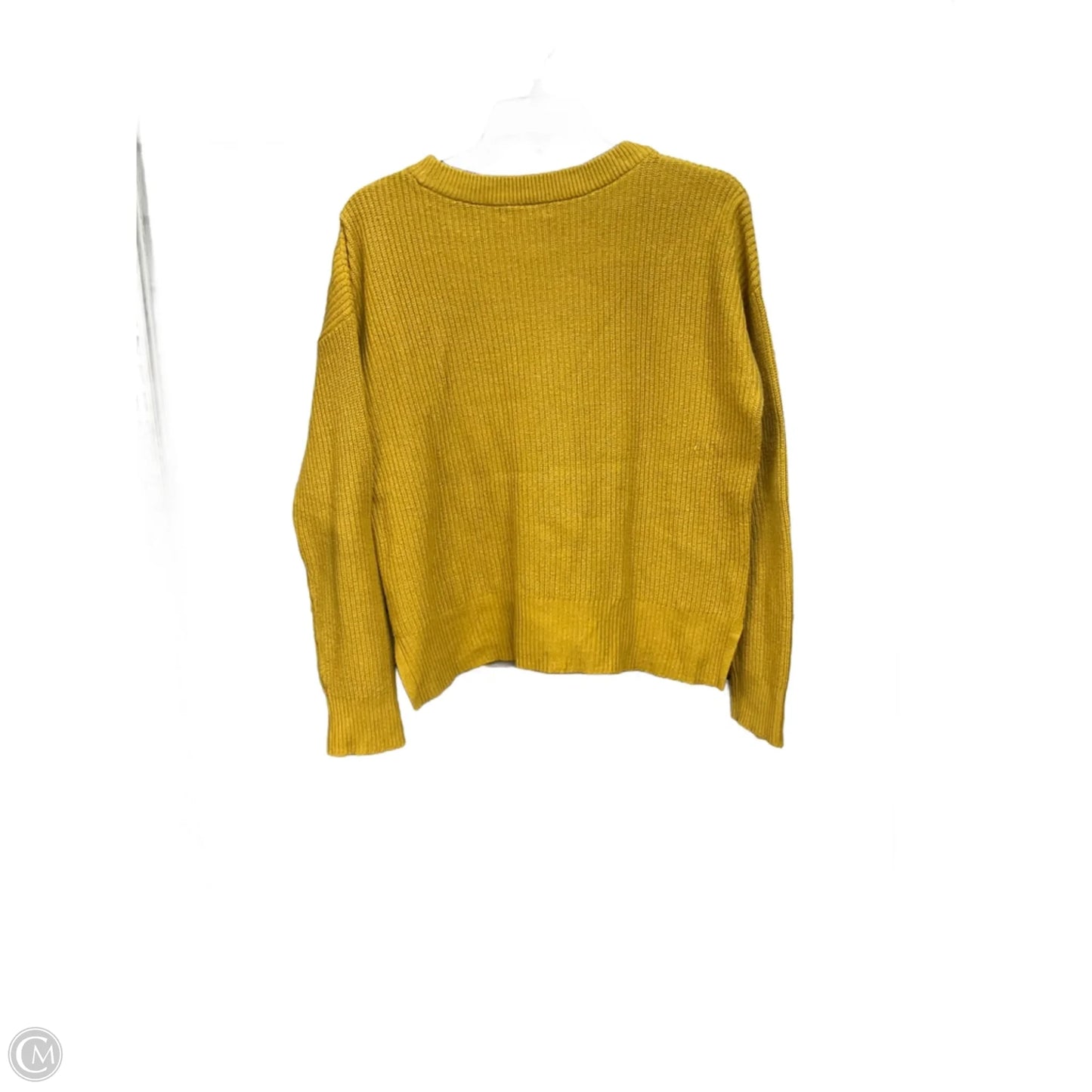 Top Long Sleeve By Madewell In Yellow, Size: S