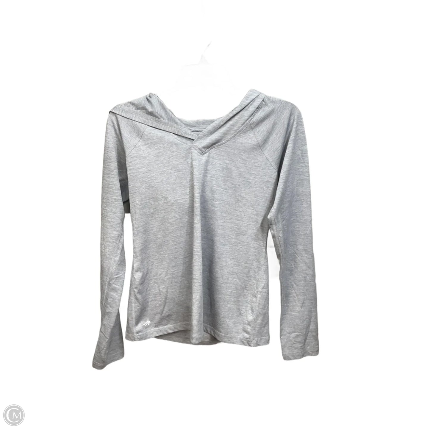 Athletic Top Long Sleeve Hoodie By Ideology In Grey, Size: S