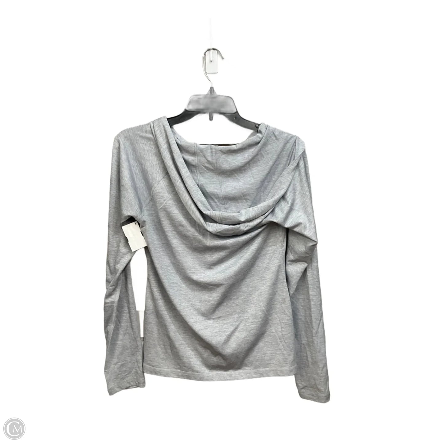 Athletic Top Long Sleeve Hoodie By Ideology In Grey, Size: S