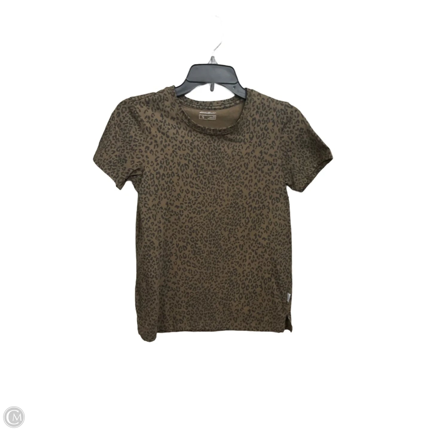 Top Short Sleeve By Eddie Bauer In Animal Print, Size: Xs