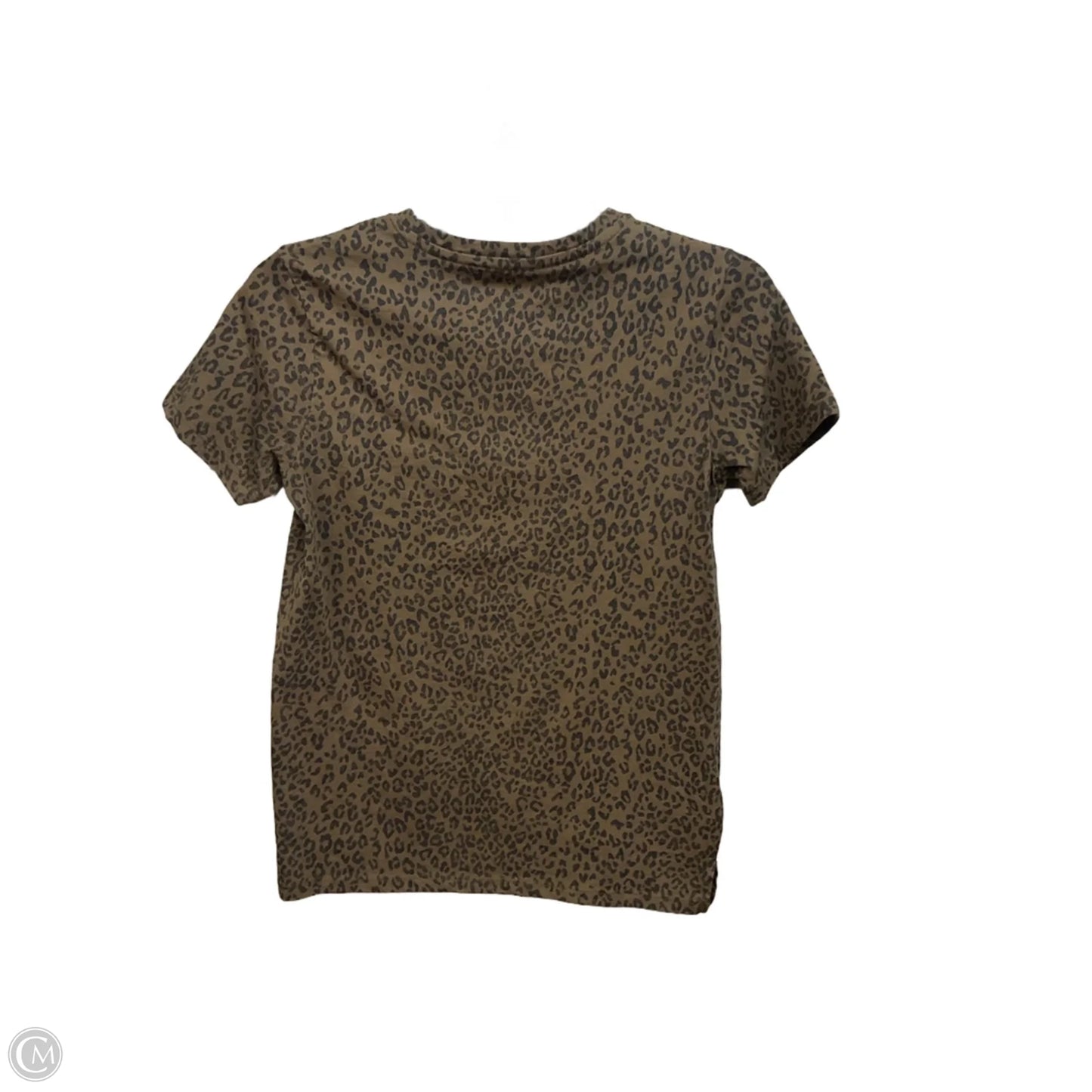 Top Short Sleeve By Eddie Bauer In Animal Print, Size: Xs