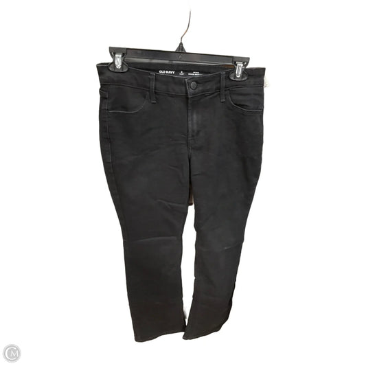 Jeans Boot Cut By Old Navy In Black Denim, Size: 4