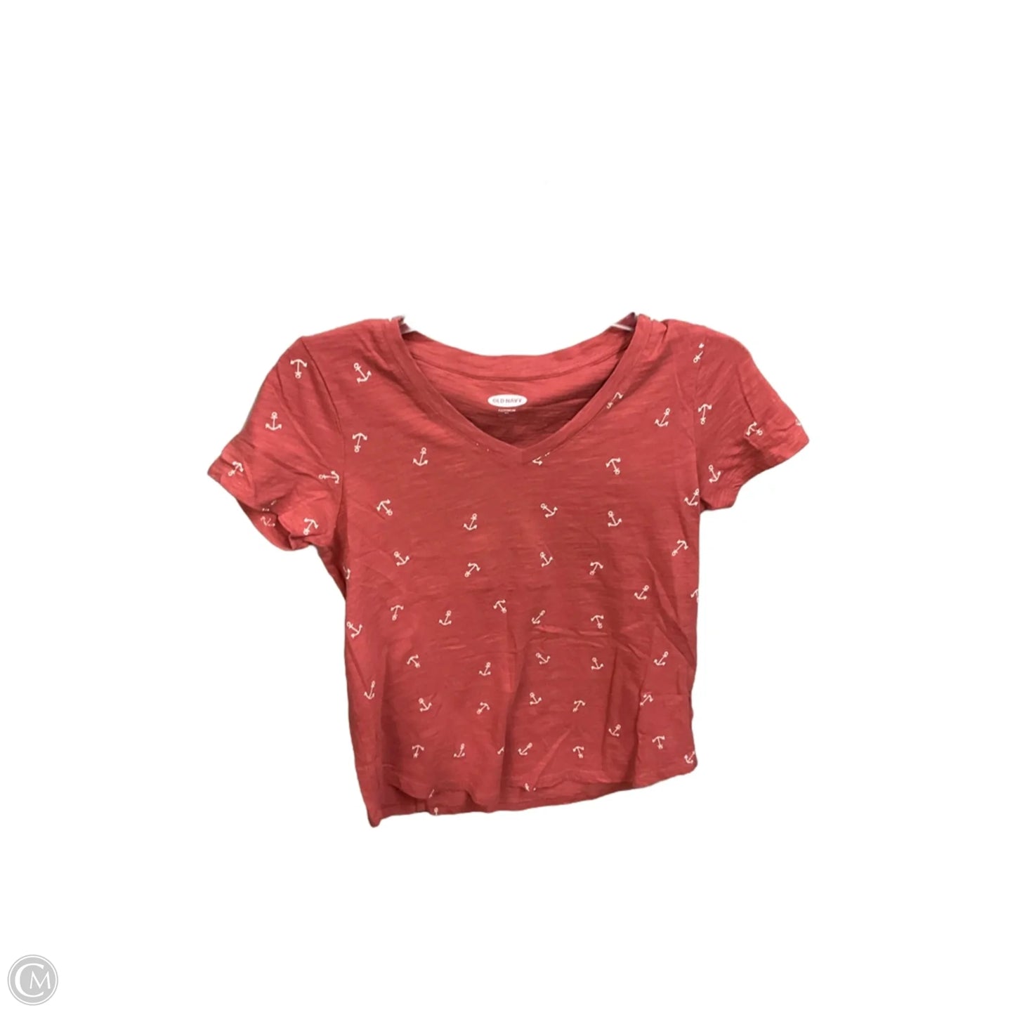 Top Short Sleeve By Old Navy In Nautical Print, Size: Xs