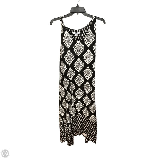 Dress Casual Midi By Tommy Bahama In Black & Cream, Size: L