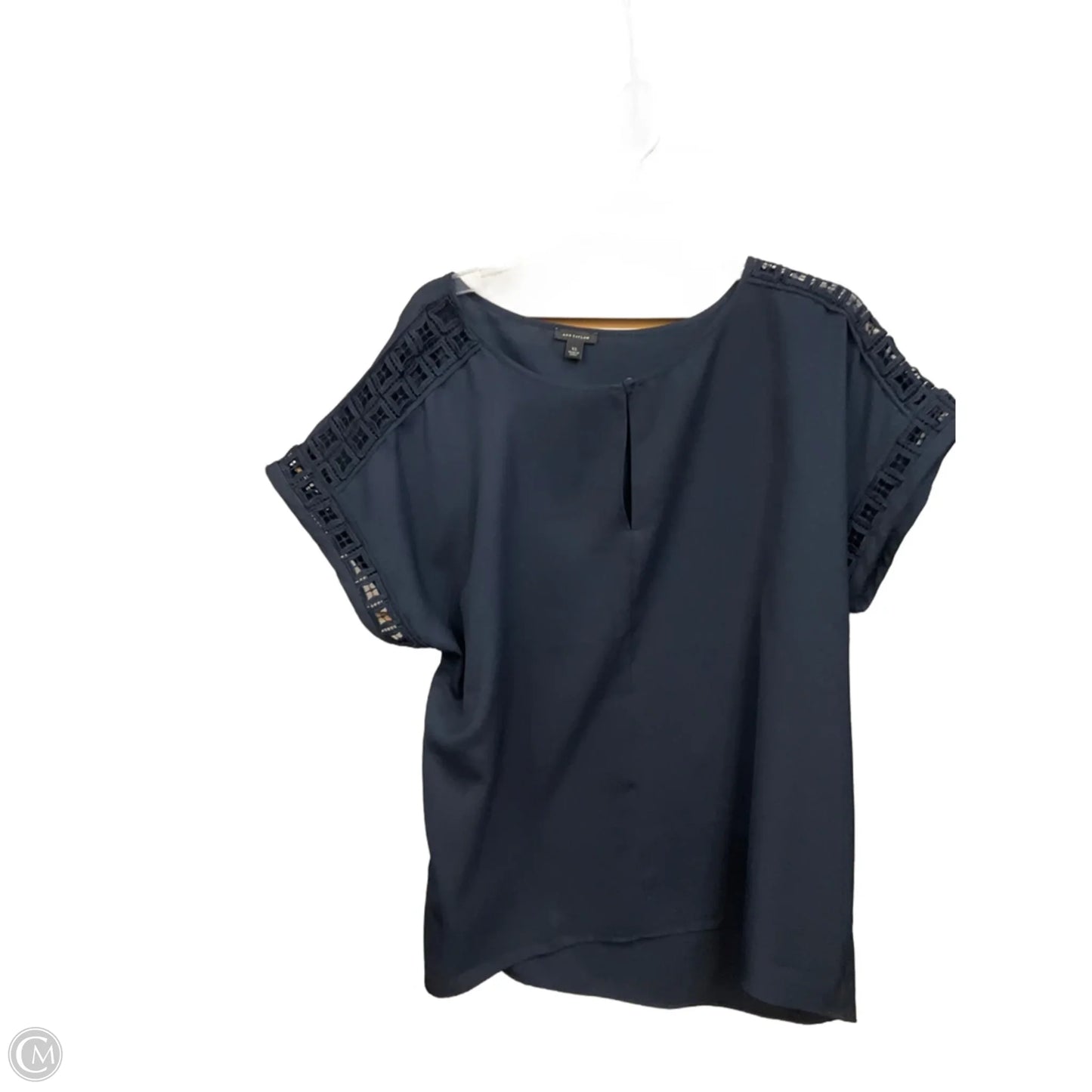 Top Sleeveless By Ann Taylor In Navy, Size: Xl