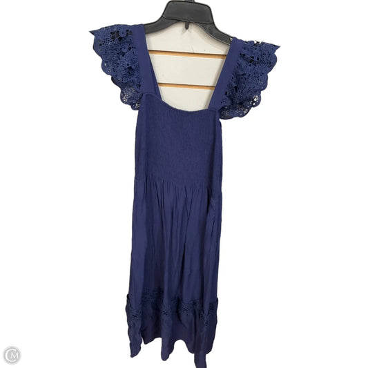Dress Casual Maxi By Zesica In Navy, Size: M