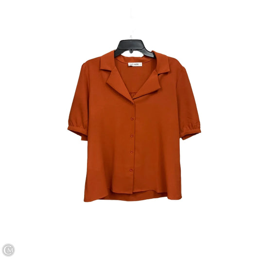 Blouse Short Sleeve By Grace Karin In Orange, Size: L