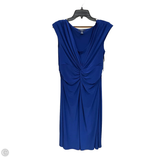 Dress Party Midi By Chaps In Blue, Size: Xl