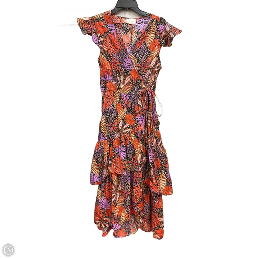 Dress Casual Midi By Melloday In Floral Print, Size: L