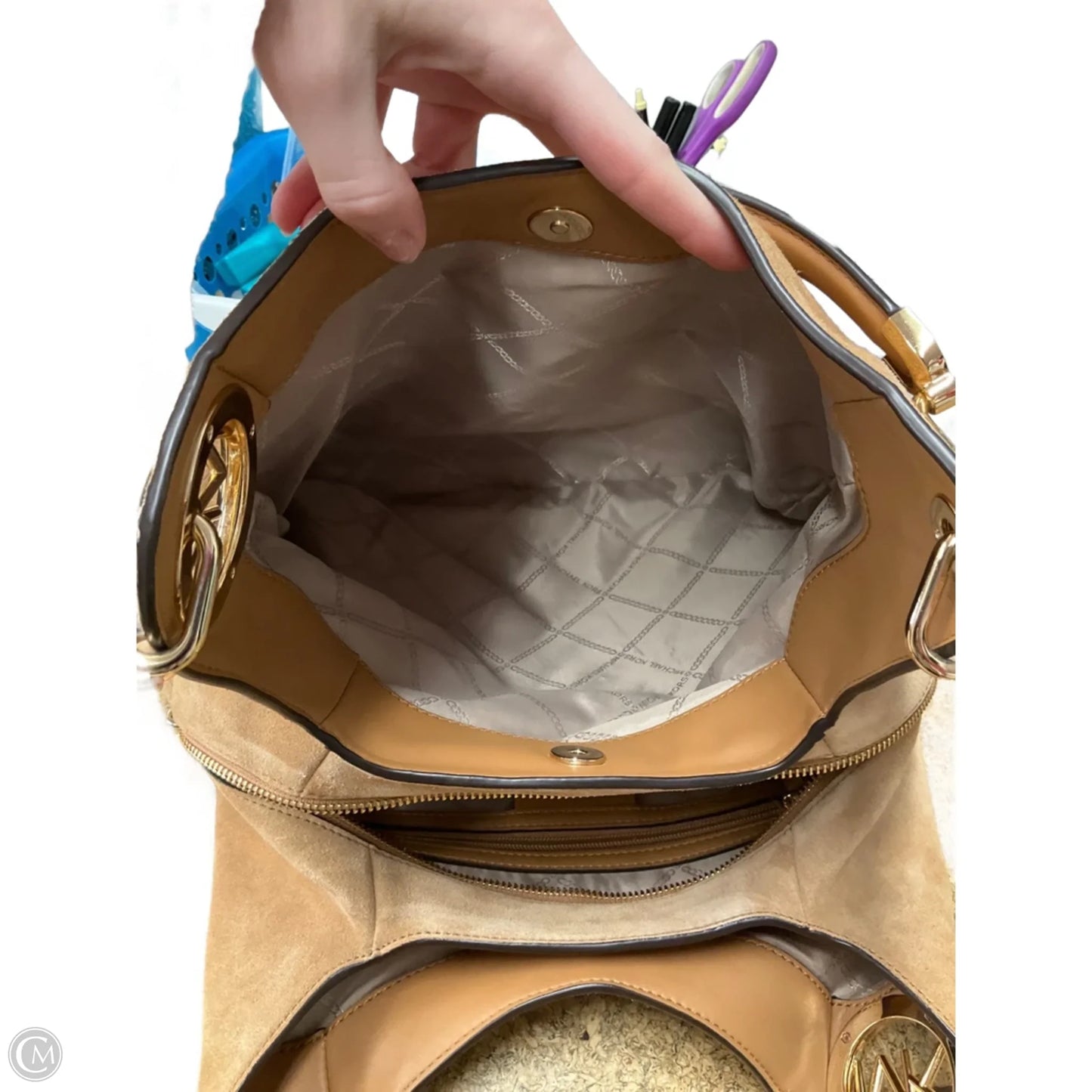 Handbag Designer By Michael Kors, Size: Large