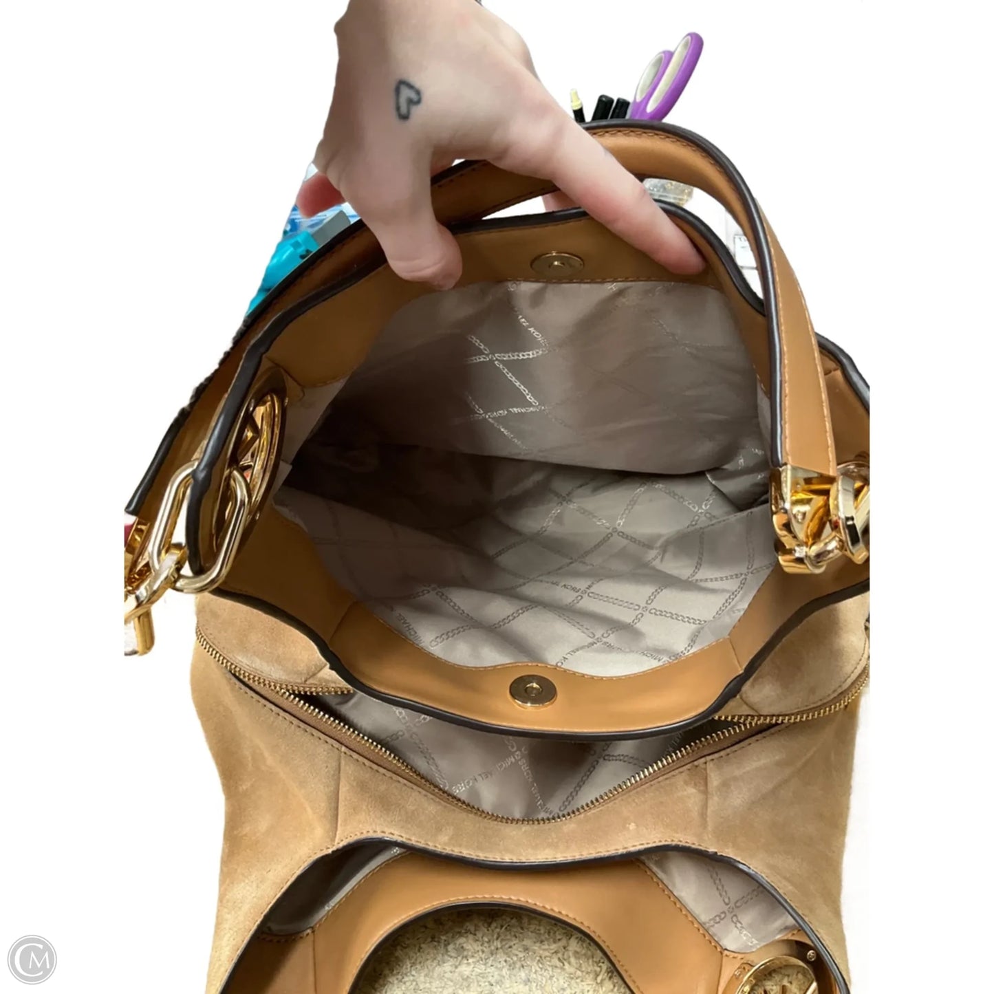 Handbag Designer By Michael Kors, Size: Large