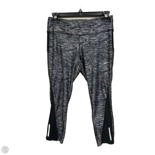 Athletic Leggings Capris By Nike Apparel In Grey, Size: M
