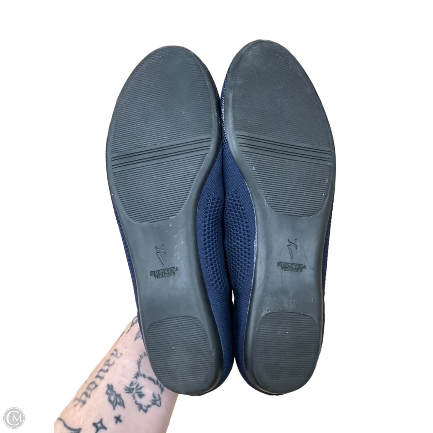 Shoes Flats By Simply Vera In Navy, Size: 9.5
