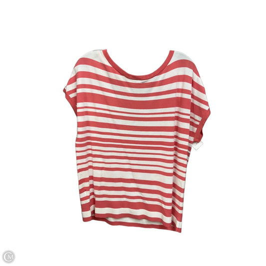 Top Sleeveless By Loft In Striped Pattern, Size: M