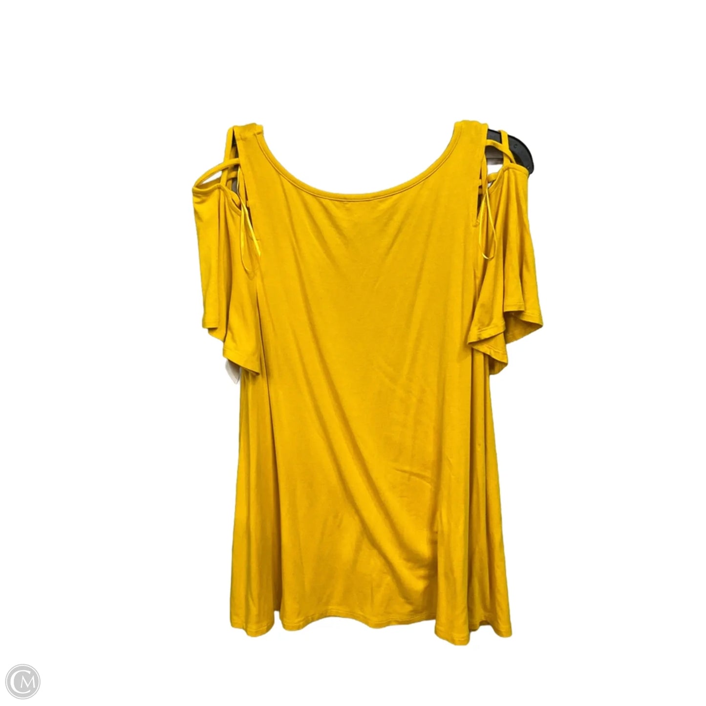 Top Short Sleeve By Westport In Yellow, Size: M