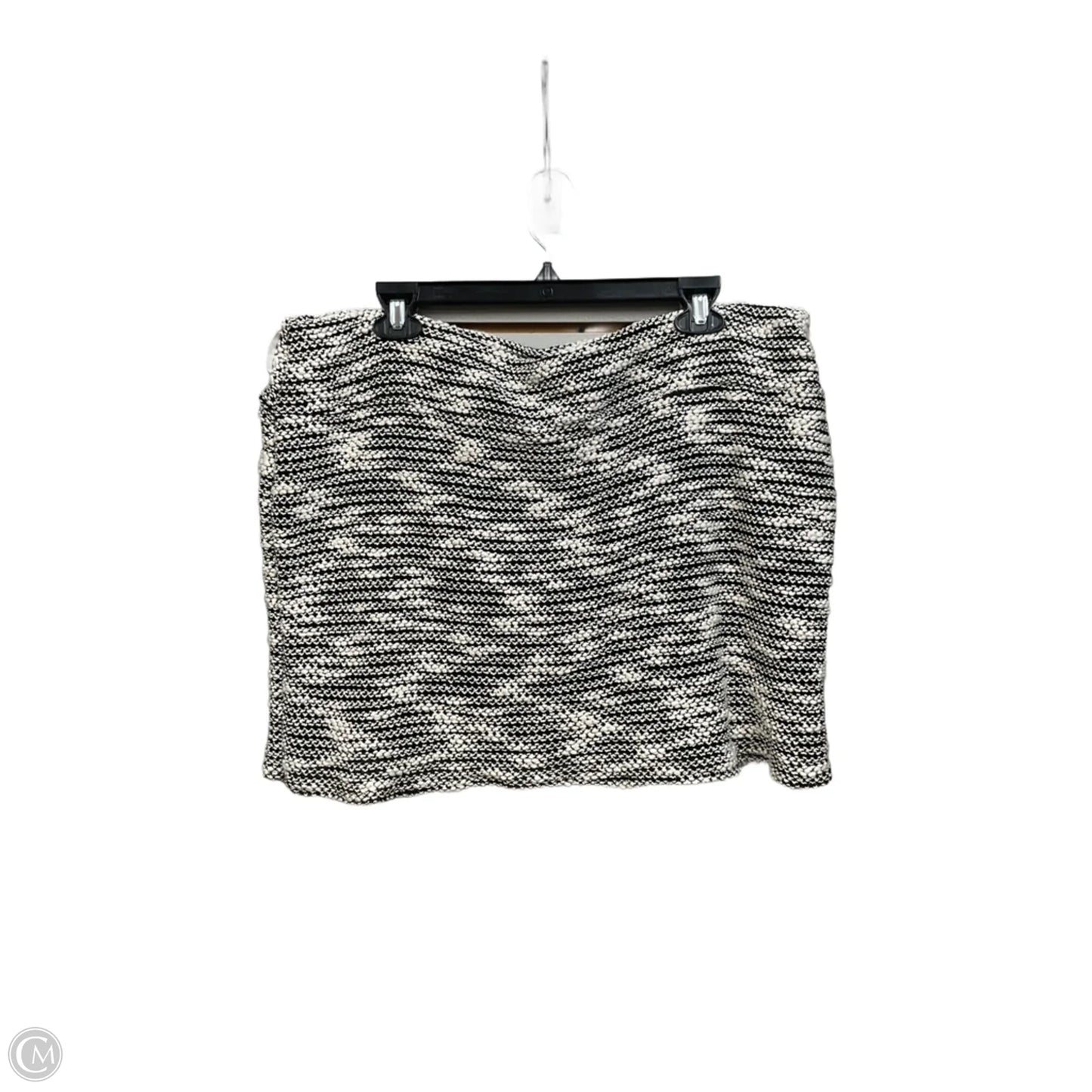 Skirt Mini & Short By Clothes Mentor In Black & Cream, Size: 16
