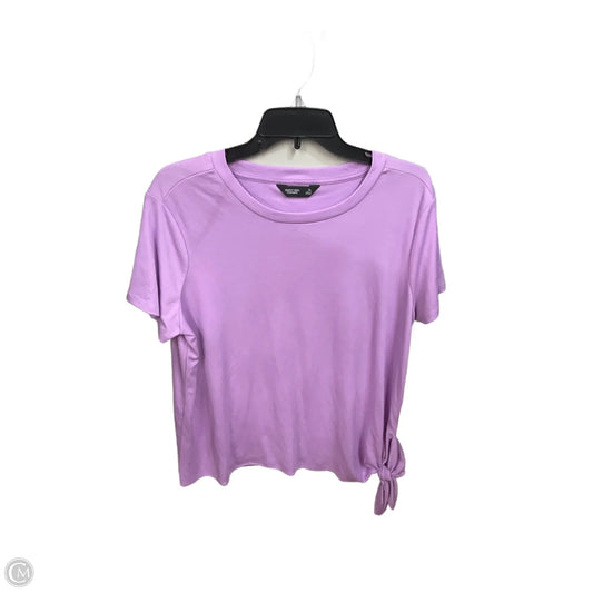 Top Short Sleeve By Simply Vera In Purple, Size: Xl
