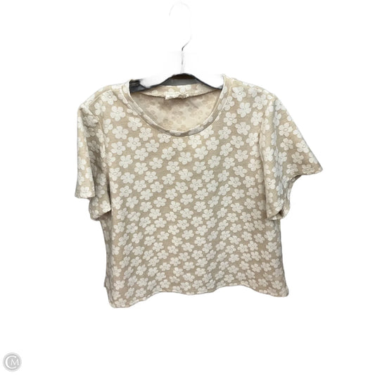 Top Short Sleeve By Betseys Boutique Shop In Floral Print, Size: Xl