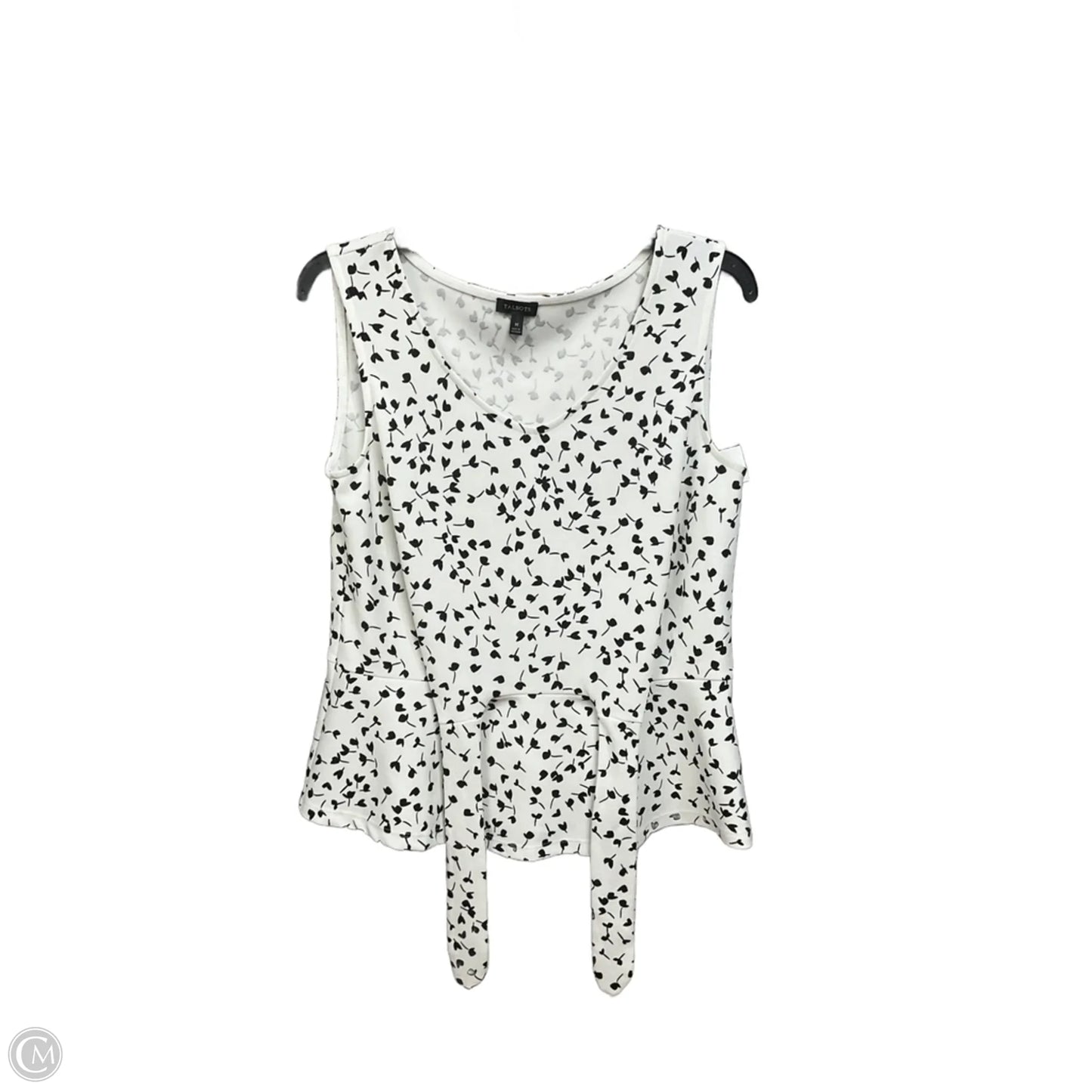 Top Sleeveless By Talbots In Floral Print, Size: M