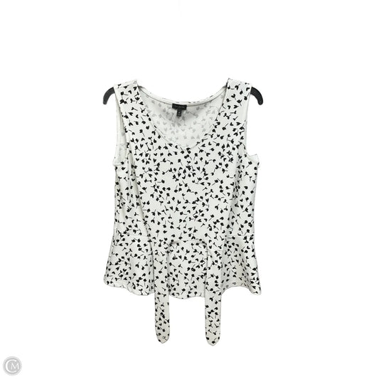Top Sleeveless By Talbots In Floral Print, Size: M