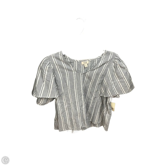 Top Short Sleeve By Ana In Striped Pattern, Size: M