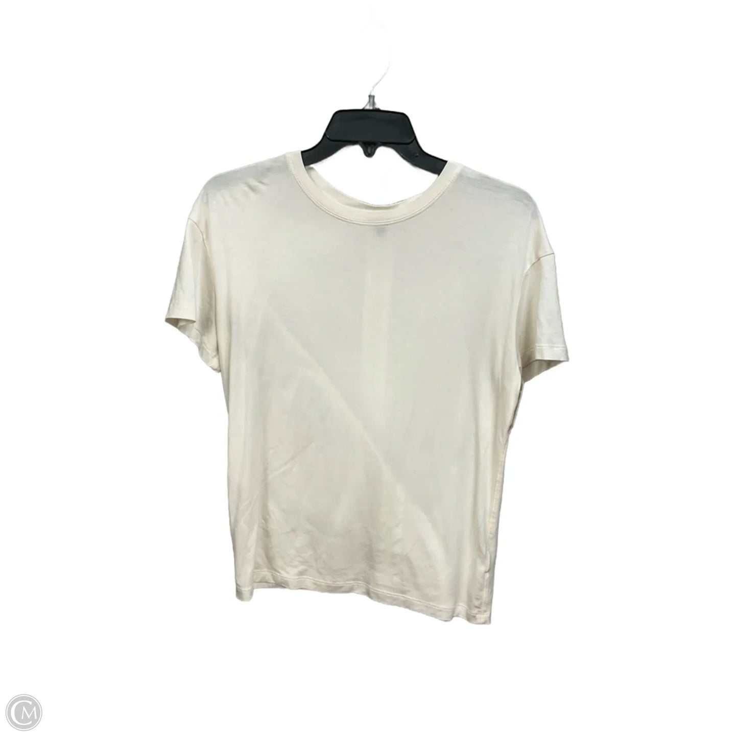Top Short Sleeve Basic By Express In Cream, Size: Xs