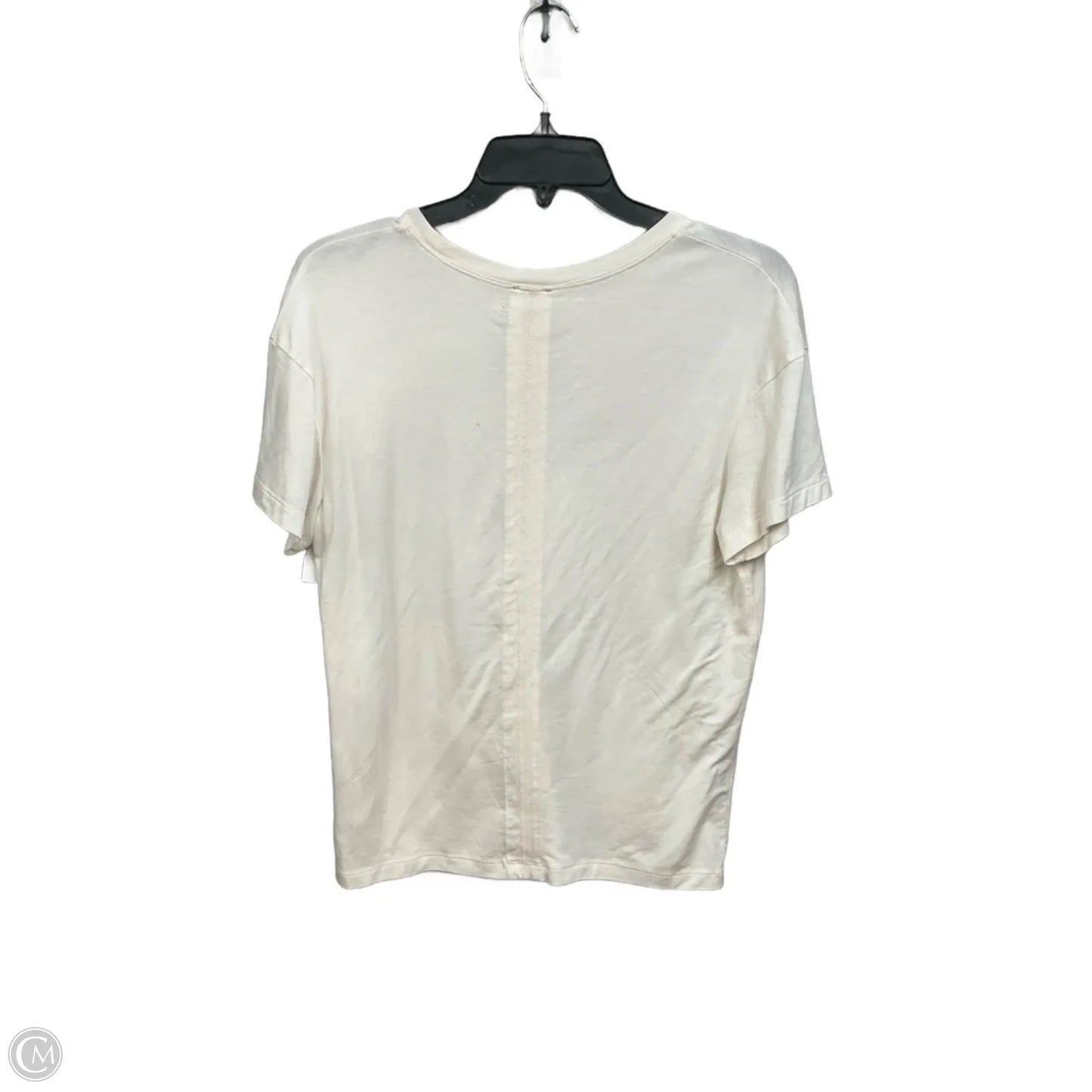 Top Short Sleeve Basic By Express In Cream, Size: Xs