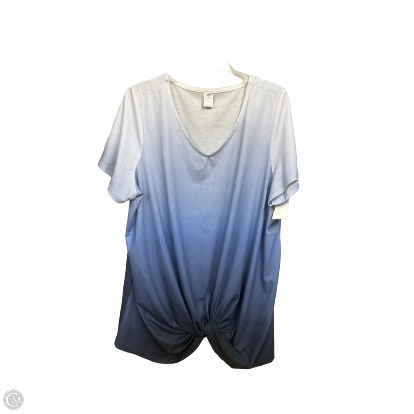 Top Short Sleeve By Clothes Mentor In Ombre Print, Size: Xxl