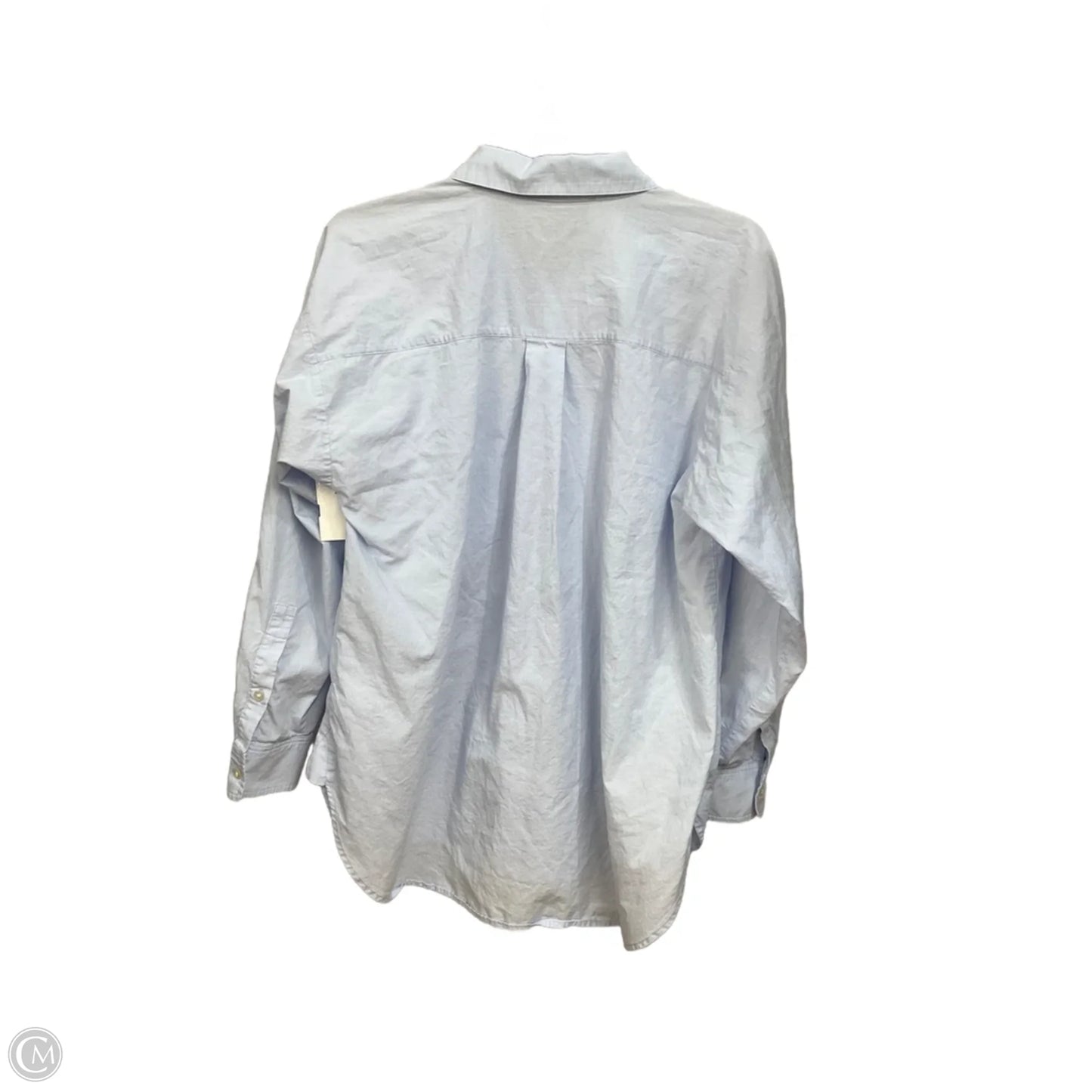 Blouse Long Sleeve By Loft In Blue, Size: M
