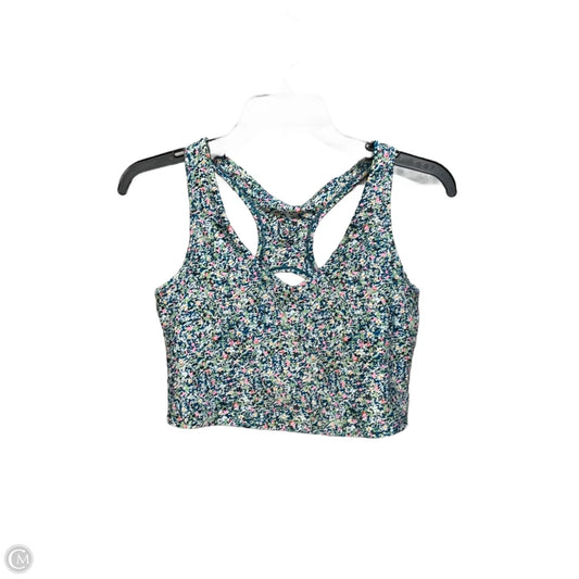 Athletic Bra By Sage In Floral Print, Size: M
