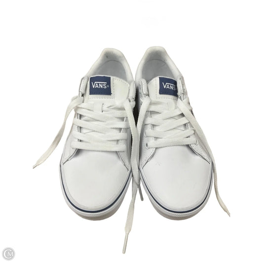 Shoes Sneakers By Vans In Blue & White, Size: 6.5