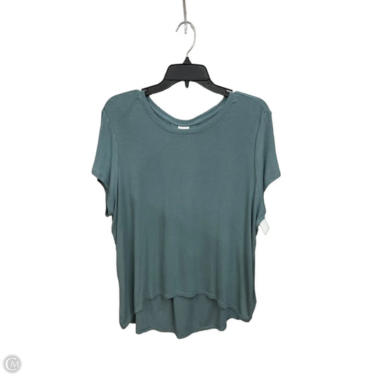 Athletic Top Short Sleeve By Athleta In Blue, Size: L