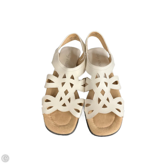 Sandals Flats By Easy Street In White, Size: 8