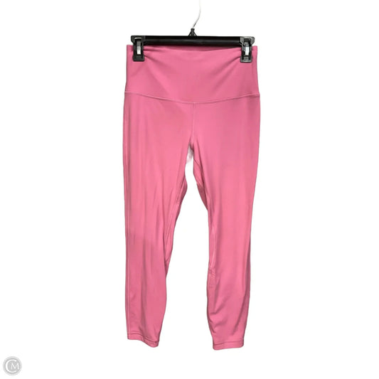 Athletic Leggings By Lululemon In Pink, Size: M