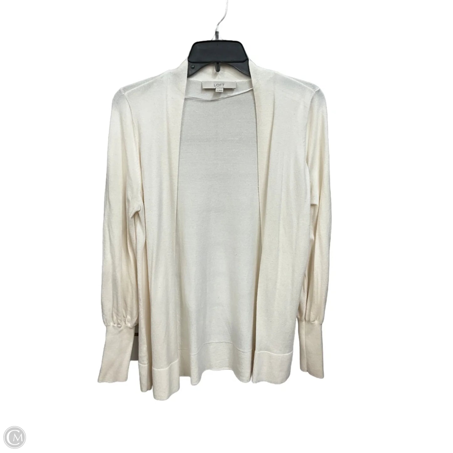 Cardigan By Loft In Cream, Size: M