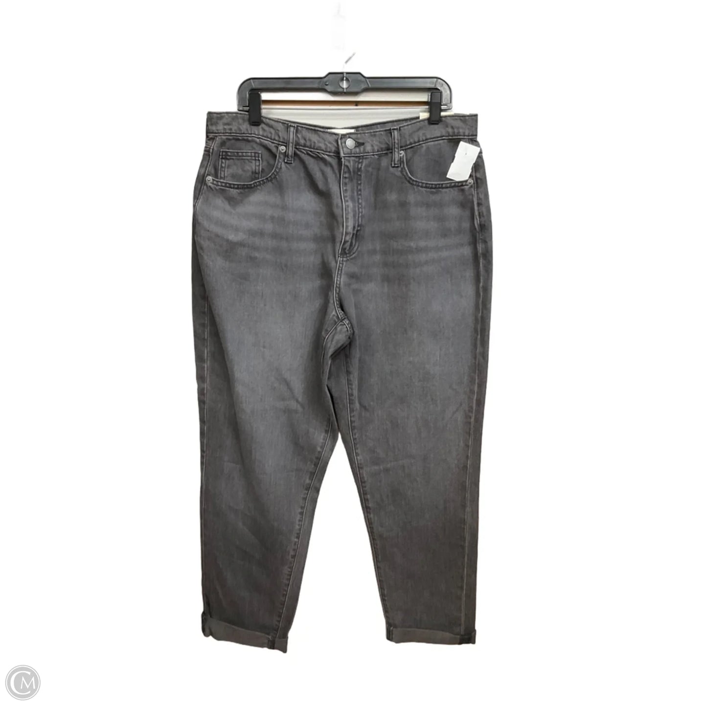 Jeans Boyfriend By Universal Thread In Black Denim, Size: 12