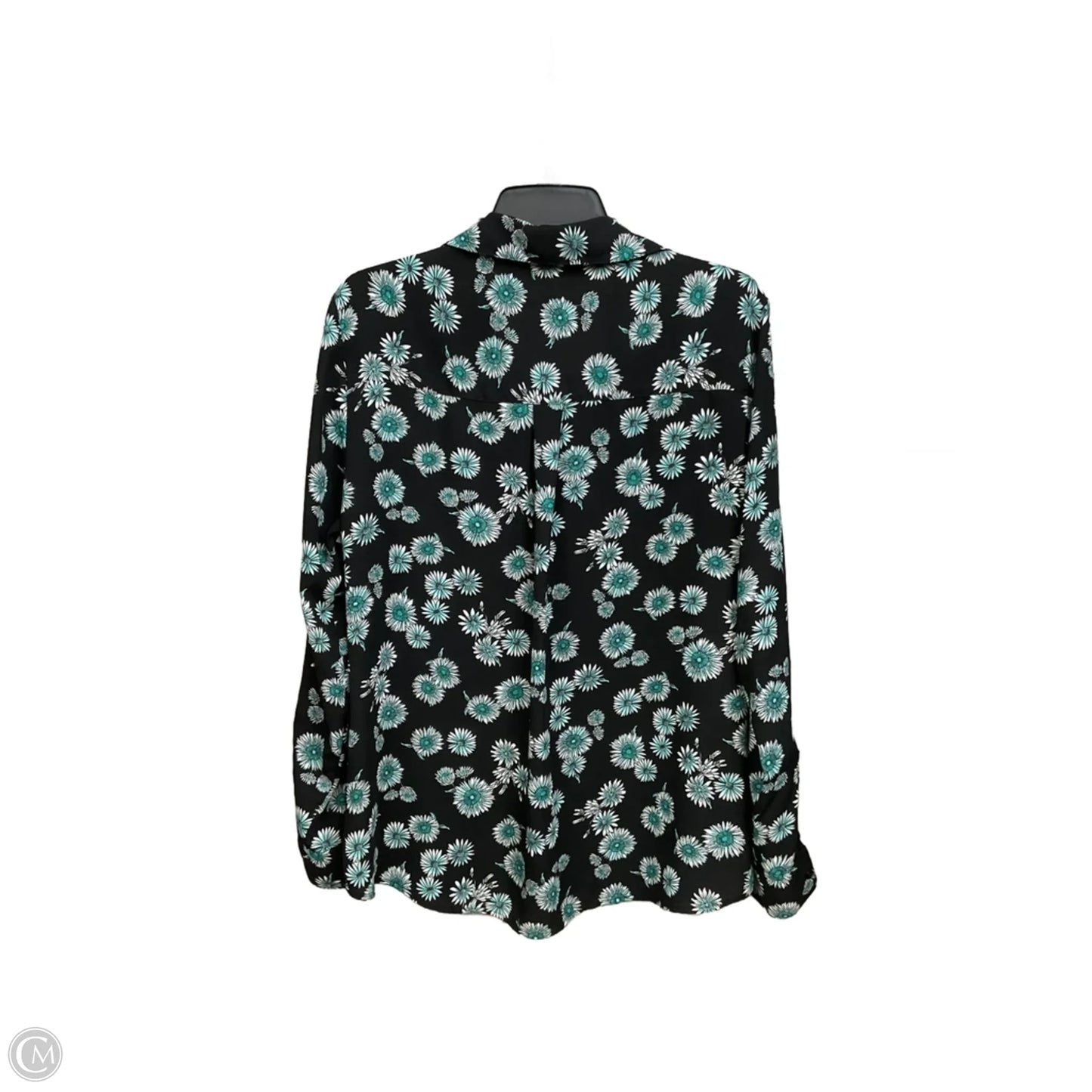 Blouse Long Sleeve By Express In Floral Print, Size: L