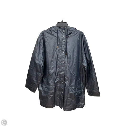 Coat Raincoat By Garnet Hill In Grey, Size: Xl