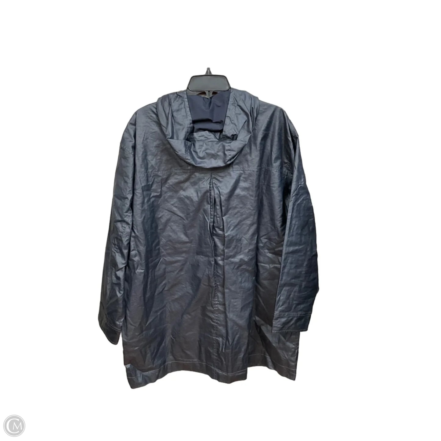 Coat Raincoat By Garnet Hill In Grey, Size: Xl
