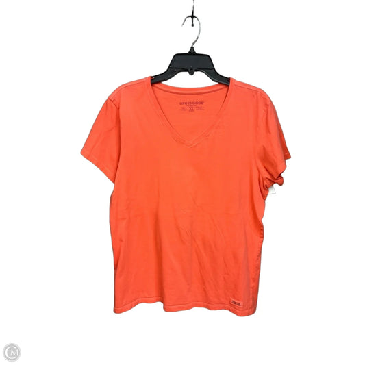 Top Short Sleeve Basic By Life Is Good In Coral, Size: Xl