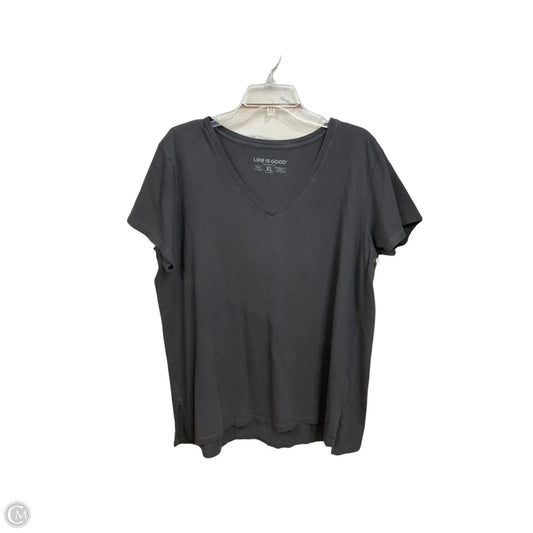 Top Short Sleeve Basic By Life Is Good In Grey, Size: Xl