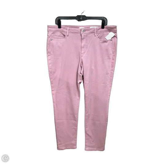 Jeans Skinny By J. Jill In Purple Denim, Size: 14