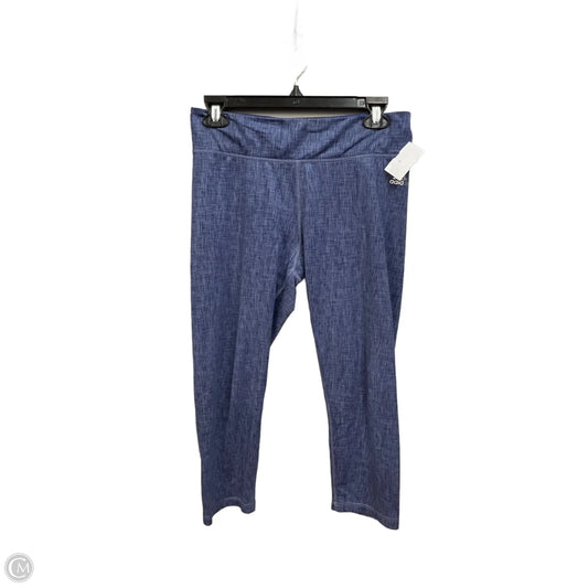 Athletic Leggings By Adidas In Blue, Size: M