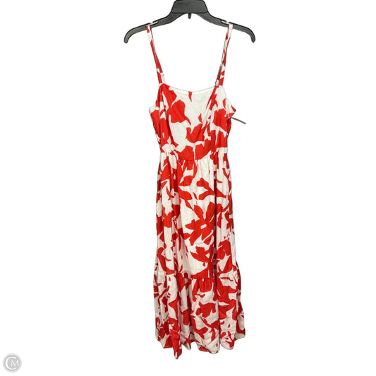 Dress Casual Midi By Evereve In Multi-colored, Size: Xs