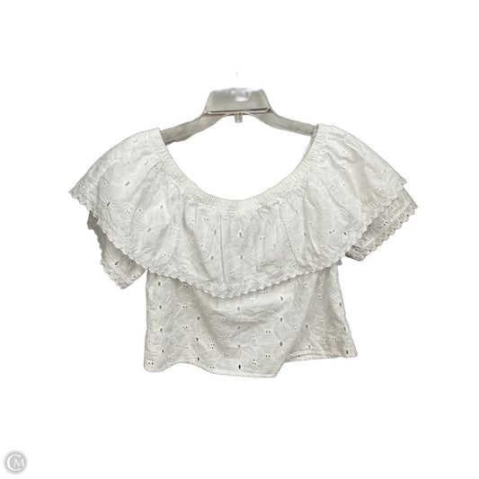 Top Short Sleeve By Calypso St Barth In White, Size: M