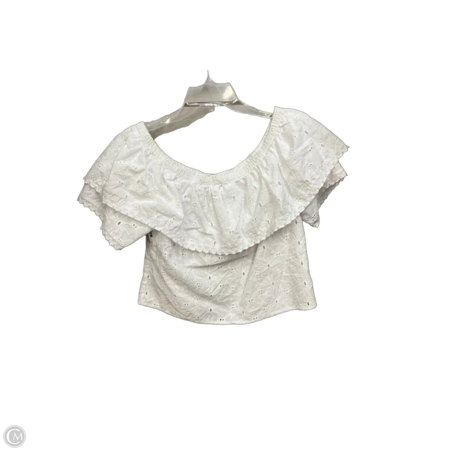 Top Short Sleeve By Calypso St Barth In White, Size: M