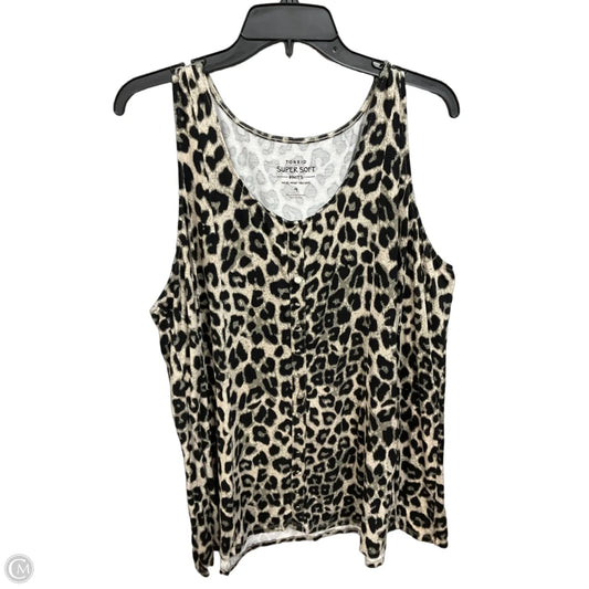 Top Sleeveless By Torrid In Animal Print, Size: 4x