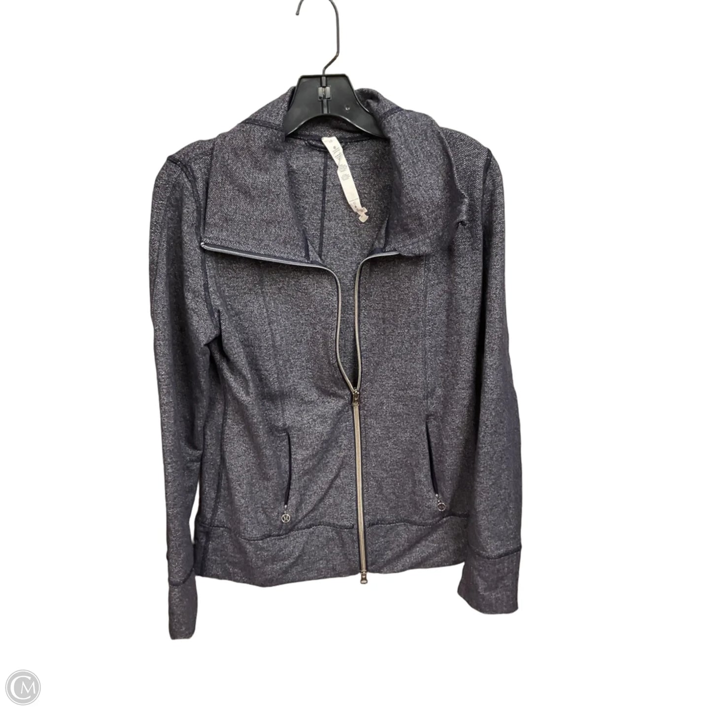 Athletic Jacket By Lululemon In Navy, Size: M
